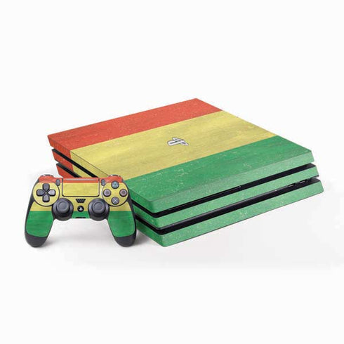 Bolivia Flag Distressed PlayStation PS4 Skins